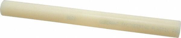 Made in USA - 1' Long, 1-1/8" Diam, Nylon 6/6 Plastic Rod - Natural (Color) - USA Tool & Supply