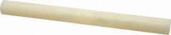 Made in USA - 1' Long, 1-1/8" Diam, Nylon 6/6 Plastic Rod - Natural (Color) - USA Tool & Supply