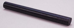 Made in USA - 4' Long, 1-3/8" Diam, Nylon 6/6 Plastic Rod - Black - USA Tool & Supply