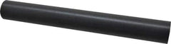 Made in USA - 1' Long, 1-1/2" Diam, Nylon 6/6 Plastic Rod - Black - USA Tool & Supply