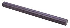 Made in USA - 4' Long, 1-3/4" Diam, Nylon 6/6 (MDS-Filled) Plastic Rod - Black - USA Tool & Supply