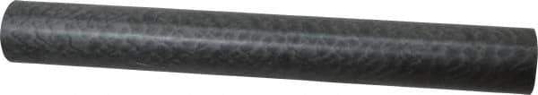 Made in USA - 1' Long, 1-1/2" Diam, Nylon 6/6 (MDS-Filled) Plastic Rod - Black - USA Tool & Supply