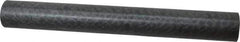 Made in USA - 1' Long, 1-1/2" Diam, Nylon 6/6 (MDS-Filled) Plastic Rod - Black - USA Tool & Supply