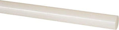 Made in USA - 5' Long, 3" Diam, Nylon 6/12 Plastic Rod - ±1/4" Length Tolerance, +1/4 - 0.000" Diam Tolerance, Rockwell R-114 Hardness, Natural (Color) - USA Tool & Supply