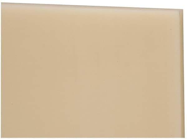 Made in USA - 3/16" Thick x 24" Wide x 4' Long, Nylon 6/6 Sheet - Natural - USA Tool & Supply