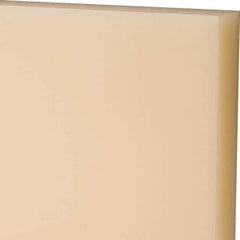Made in USA - 3/4" Thick x 12" Wide x 2' Long, Nylon 6/6 Sheet - Natural - USA Tool & Supply