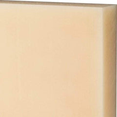 Made in USA - 1-1/2" Thick x 24" Wide x 2' Long, Nylon 6/6 Sheet - Natural - USA Tool & Supply