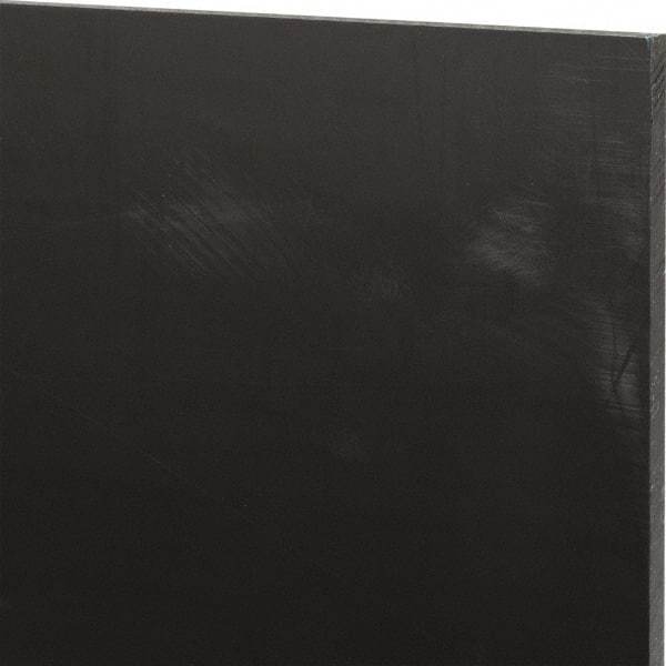 Made in USA - 3/16" Thick x 12" Wide x 2' Long, Nylon 6/6 (MDS-Filled) Sheet - Black - USA Tool & Supply