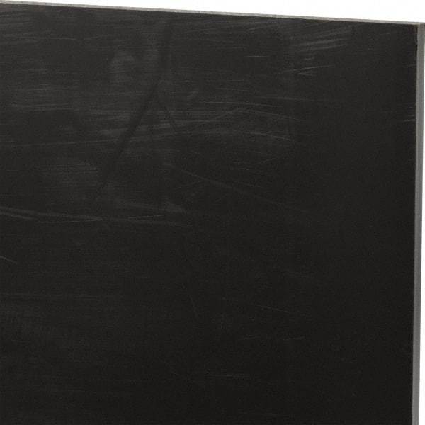 Made in USA - 1/4" Thick x 12" Wide x 2' Long, Nylon 6/6 (MDS-Filled) Sheet - Black - USA Tool & Supply