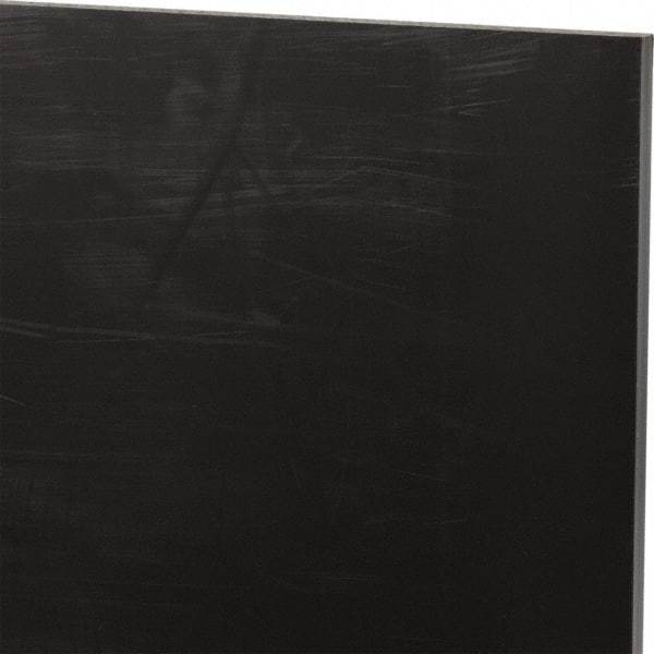 Made in USA - 1/4" Thick x 24" Wide x 2' Long, Nylon 6/6 (MDS-Filled) Sheet - Black - USA Tool & Supply