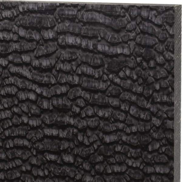 Made in USA - 1/2" Thick x 12" Wide x 1' Long, Nylon 6/6 (MDS-Filled) Sheet - Black - USA Tool & Supply