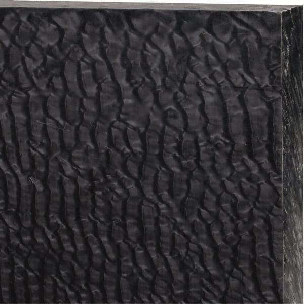 Made in USA - 1" Thick x 24" Wide x 2' Long, Nylon 6/6 (MDS-Filled) Sheet - Black - USA Tool & Supply