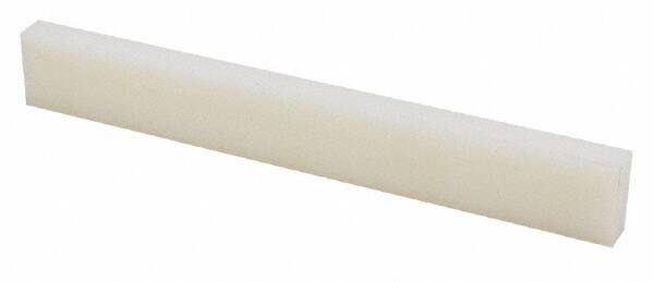 Made in USA - 2' x 2" x 3/4" Natural (Color) Nylon 6/6 Rectangular Bar - USA Tool & Supply