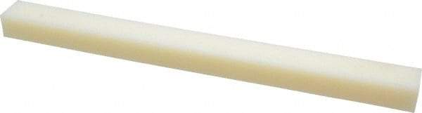 Made in USA - 1 Ft. Long x 1 Inch Wide x 3/4 Inch High, Nylon, Rectangular Plastic Bar - Natural - USA Tool & Supply