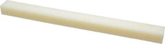 Made in USA - 1 Ft. Long x 1 Inch Wide x 3/4 Inch High, Nylon, Rectangular Plastic Bar - Natural - USA Tool & Supply