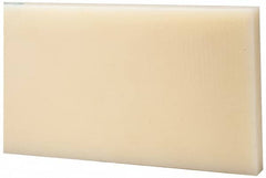 Made in USA - 1' x 6" x 1" Natural (Color) Nylon 6/6 Rectangular Bar - USA Tool & Supply