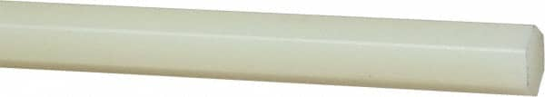 Made in USA - 4' x 3/8" Natural (Color) Nylon 6/6 Hexagonal Bar - USA Tool & Supply