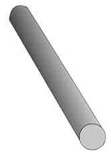 Made in USA - 4' Long, 1-1/4" Diam, Polyetherimide (PEI) Plastic Rod - Natural (Color) - USA Tool & Supply