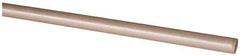 Made in USA - 4' Long, 1/2" Diam, PEEK Plastic Rod - Thermoplastic - USA Tool & Supply