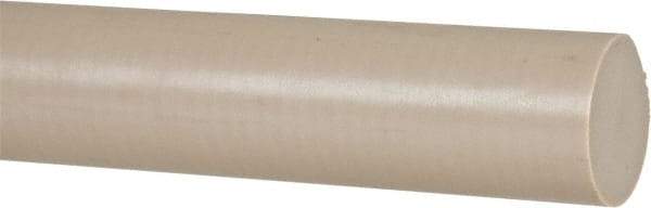 Made in USA - 8' Long, 2" Diam, PEEK Plastic Rod - Thermoplastic - USA Tool & Supply