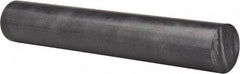 Made in USA - 8' Long, 2" Diam, Polycarbonate Plastic Rod - Black - USA Tool & Supply