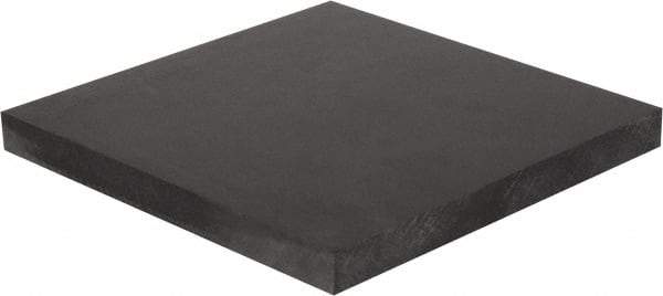 Made in USA - 1-1/2" Thick x 24" Wide x 2' Long, Polycarbonate Sheet - Black - USA Tool & Supply