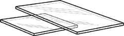 Made in USA - 9mm Thick x 48" Wide x 4' Long, Acrylic Sheet - Clear, Static Dissipative Grade - USA Tool & Supply