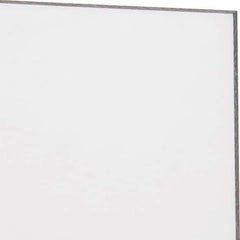 Made in USA - 1/4" Thick x 24" Wide x 2' Long, Polycarbonate Sheet - Abrasion Resistant Grade - USA Tool & Supply