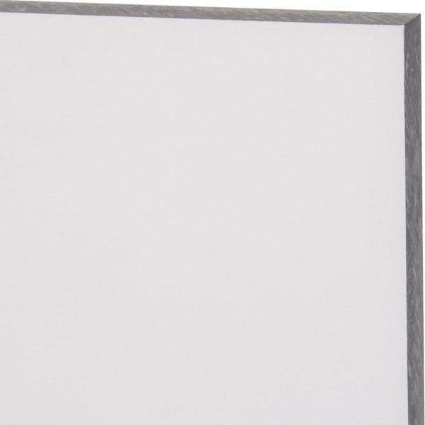 Made in USA - 1/4" Thick x 24" Wide x 4' Long, Polycarbonate Sheet - Abrasion Resistant Grade - USA Tool & Supply