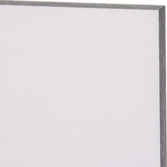 Made in USA - 1/2" Thick x 24" Wide x 4' Long, Polycarbonate Sheet - Abrasion Resistant Grade - USA Tool & Supply