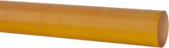 Made in USA - 4' Long, 3/8" Diam, Polyetherimide (PEI) Plastic Rod - Natural (Color) - USA Tool & Supply