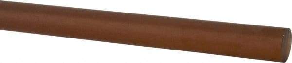 Made in USA - 8' Long, 1/2" Diam, Polyetherimide (PEI) Plastic Rod - Natural (Color) - USA Tool & Supply