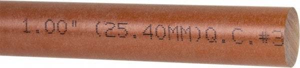 Made in USA - 4' Long, 1" Diam, Polyetherimide (PEI) Plastic Rod - Natural (Color) - USA Tool & Supply