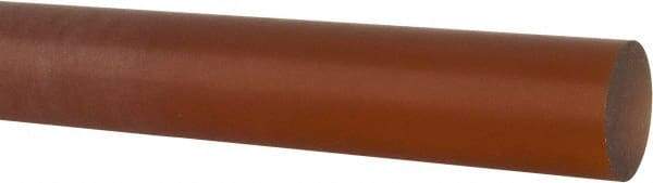 Made in USA - 1' Long, 1-1/2" Diam, Polyetherimide (PEI) Plastic Rod - Natural (Color) - USA Tool & Supply