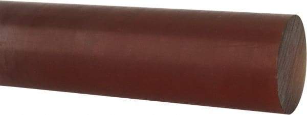 Made in USA - 4' Long, 1-1/2" Diam, Polyetherimide (PEI) Plastic Rod - Natural (Color) - USA Tool & Supply