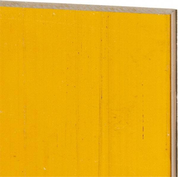 Made in USA - 1" Thick x 12" Wide x 2' Long, Polyetherimide (PEI) Sheet - Natural - USA Tool & Supply