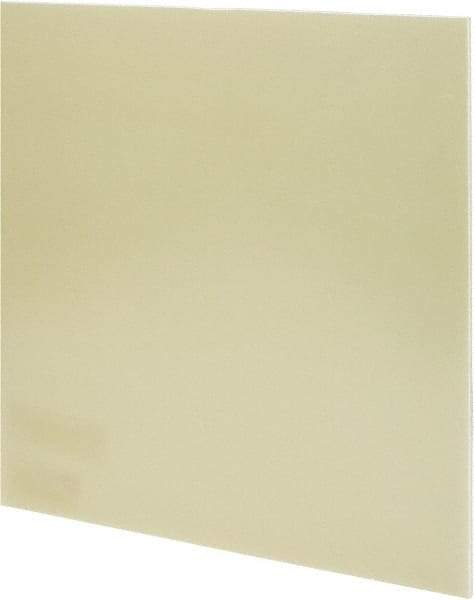 Made in USA - 1/8" Thick x 12" Wide x 1' Long, Epoxyglass Laminate (G10/F4) Sheet - Mustard Yellow, ±0.012 Tolerance - USA Tool & Supply