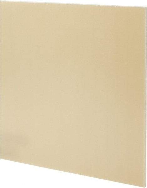 Made in USA - 1/4" Thick x 12" Wide x 1' Long, Epoxyglass Laminate (G10/F4) Sheet - Mustard Yellow, ±0.022 Tolerance - USA Tool & Supply