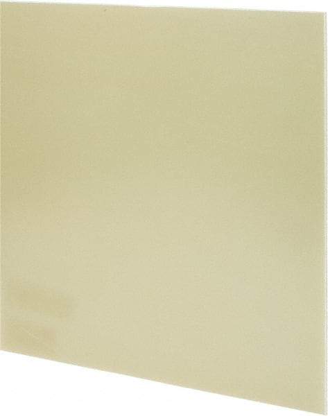 Made in USA - 1/8" Thick x 12" Wide x 2' Long, Epoxyglass Laminate (G10/F4) Sheet - Mustard Yellow, ±0.012 Tolerance - USA Tool & Supply