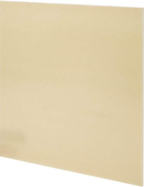 Made in USA - 3/16" Thick x 12" Wide x 2' Long, Epoxyglass Laminate (G10/F4) Sheet - Mustard Yellow, ±0.019 Tolerance - USA Tool & Supply