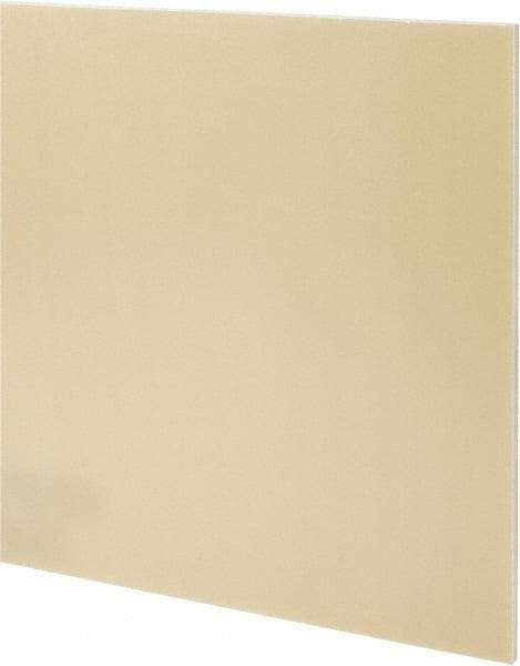 Made in USA - 1/4" Thick x 24" Wide x 2' Long, Epoxyglass Laminate (G10/F4) Sheet - Mustard Yellow, ±0.022 Tolerance - USA Tool & Supply