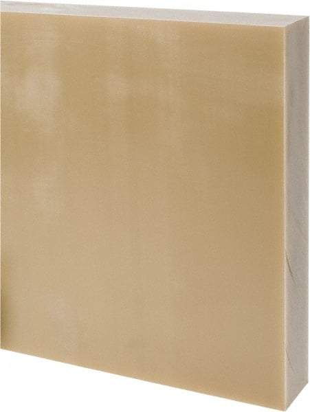 Made in USA - 2" Thick x 24" Wide x 2' Long, Epoxyglass Laminate (G10/F4) Sheet - Mustard Yellow, ±0.073 Tolerance - USA Tool & Supply