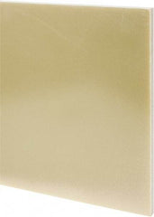 Made in USA - 1/2" Thick x 24" Wide x 3' Long, Epoxyglass Laminate (G10/F4) Sheet - Mustard Yellow, ±0.036 Tolerance - USA Tool & Supply