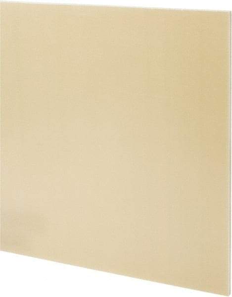 Made in USA - 1/4" Thick x 36" Wide x 4' Long, Epoxyglass Laminate (G10/F4) Sheet - Mustard Yellow, ±0.022 Tolerance - USA Tool & Supply