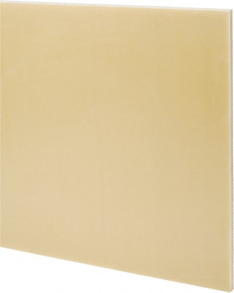 Made in USA - 4' x 36" x 3/8" Mustard Yellow Epoxyglass Laminate (G10/F4) Sheet - USA Tool & Supply