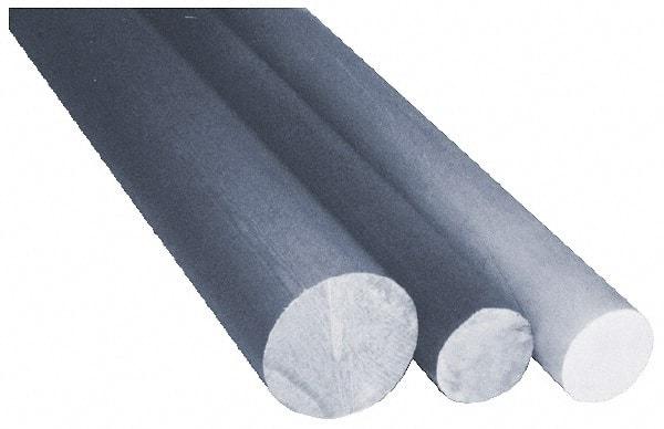 Made in USA - 4' Long, 1-1/2" Diam, Glass-Cloth Melamine Laminate (G5/G9) Plastic Rod - Grayish Brown - USA Tool & Supply