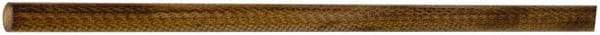 Made in USA - 4' Long, 1-1/8" Diam, Canvas Phenolic Laminate (C/CE) Plastic Rod - Tan-Brown - USA Tool & Supply