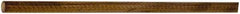 Made in USA - 4' Long, 9/16" Diam, Canvas Phenolic Laminate (C/CE) Plastic Rod - Tan-Brown - USA Tool & Supply