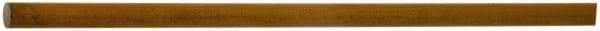 Made in USA - 3' Long, 1-1/2" Diam, Polyurethane Plastic Rod - 30A Hardness - USA Tool & Supply