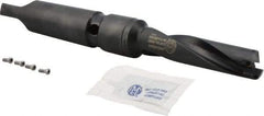 Allied Machine and Engineering - Series 0.5, 11/16" Max Diam, 3MT Taper Shank, Helical Flute Spade Drill - 2-1/2" Max Depth, 3-43/64" Body Length, 7-3/16" OAL, Standard Length, Through Coolant - USA Tool & Supply